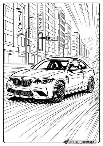 bmw m2 kolorowanka