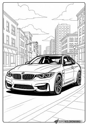 bmw m4 kolorowanka do druku
