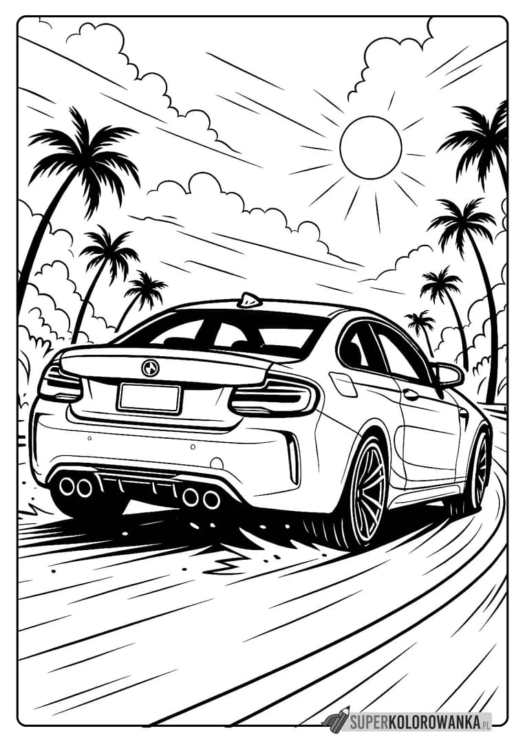bmw m2 kolorowanka do druku